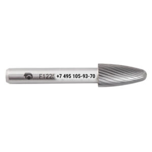 Борфреза твердосплавная F122508‑SC (спиральная насечка, 12х25х8х70, SDW Tools)