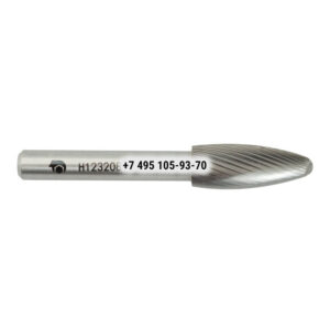 Борфреза твердосплавная H123208‑SC (спиральная насечка, 12х32х8х77, SDW Tools)