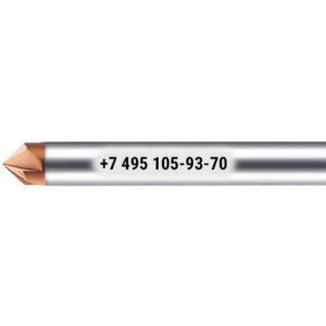 Фреза фасочная d18х100 z=4 VHM 48HRC 90°