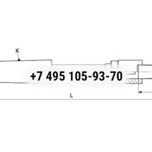Оправка для насадных разверток и зенкеров КМ5‑d27 (l=56 мм, l=450 мм без паза под клин)